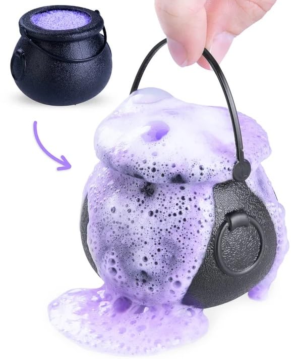 Halloween Bath Bombs Gift Set Witches Brew Cauldrons Fizzy and Bubble 7 oz/each Bath Bombs with Surprise Scary Toys Inside For Kids! Halloween Gift!