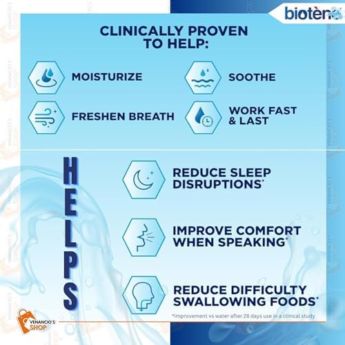 Biotene Oralbalance Gel for Dry Mouth Relief – Unflavored Moisturizing Oral Gel, Artificial Saliva Substitute for Nighttime Dry Mouth – 1.5 oz (Pack of 01)