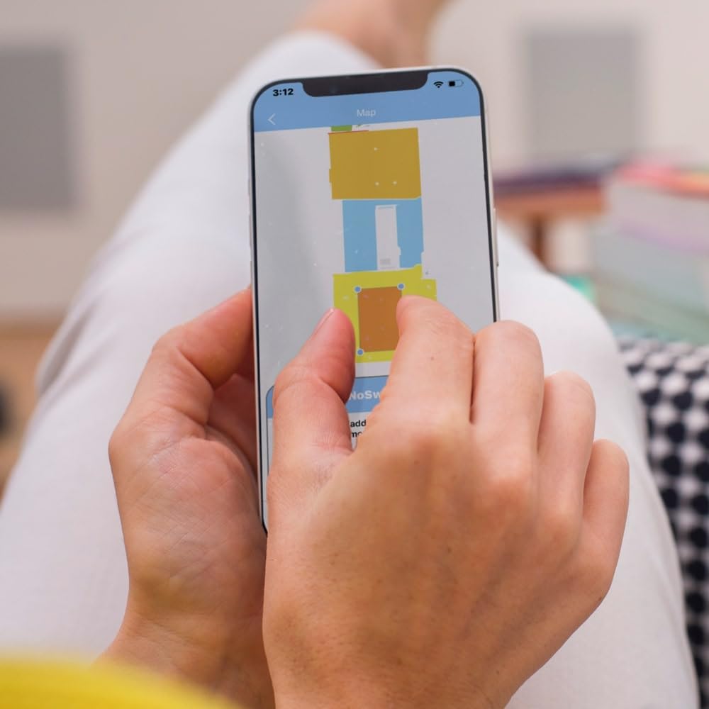 bObsweep PetHair SLAM Robot Vacuum Cleaner with Wet/Dry Mop, Advanced LiDAR Mapping with Editable Map/NoSweep Zones, Alexa/Google Compatible, Good for Pet Hair, Carpet, Hardwood and Tile, in Jet