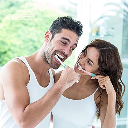 (2-Pack, White and Pink Sonic Electric Toothbrush Lasting for 90 Days Travel Essential Waterproof Portable Mini Design for Daily Oral Care Business Travelling and Holiday Use