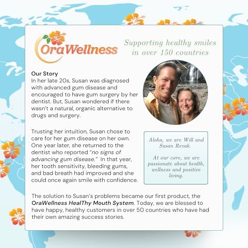 Healthy Mouth Blend Organic Tooth Oil, Fluoride Free Made in The USA Toothpaste & Mouthwash Alternative Tooth, Natural Rinse for Healthy Teeth & Gums for Women, Men and Kids, Pack of 1