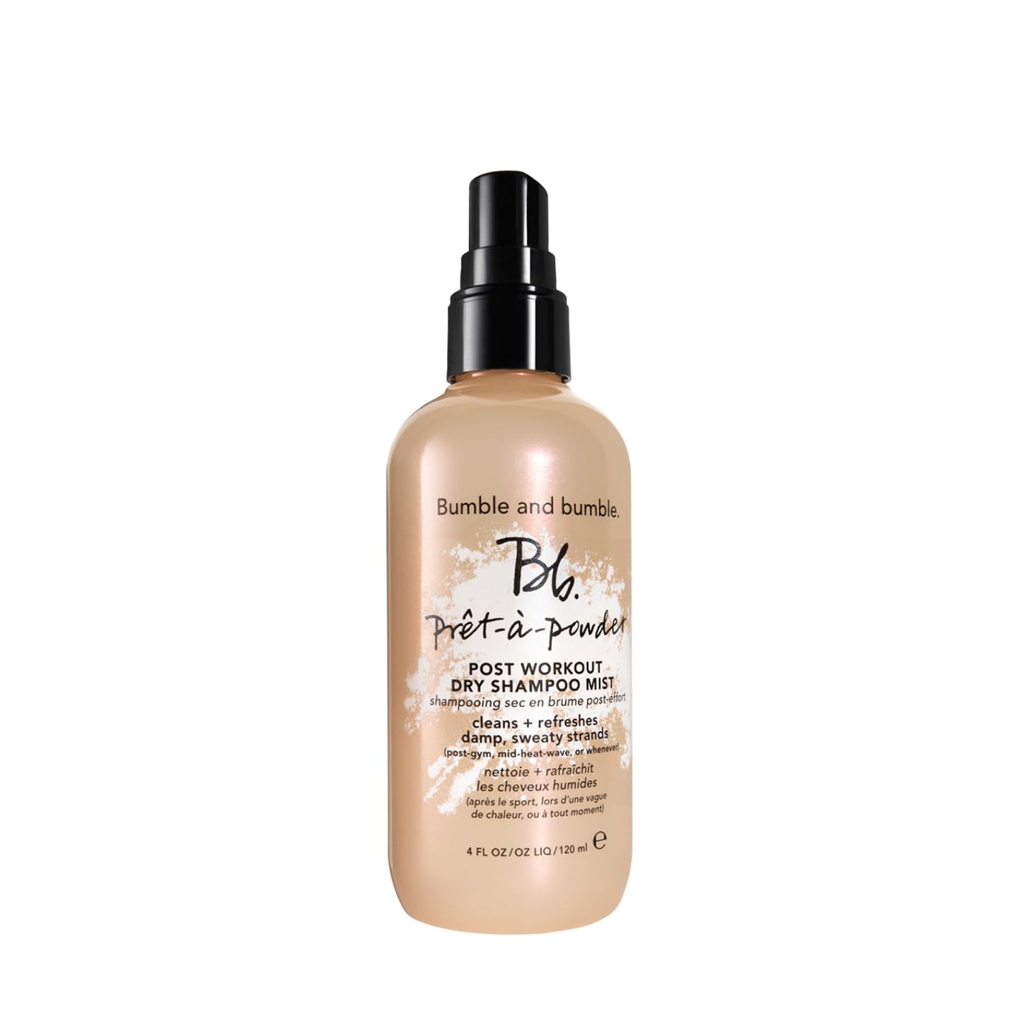 Bumble and bumble. Prêt-à-powder Post Workout Non-Aerosol Dry Shampoo Hair Mist | Cleanses Sweaty Hair + Eliminates Odor | Curly, Wavy, Straight, 4 Fl Oz