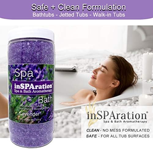 InSPAration 7463 Lavender Crystals for Spa and Hot Tubs, 19 oz