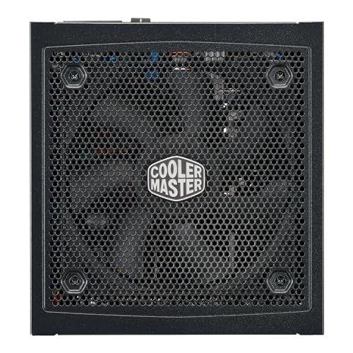Cooler Master MWE Gold 850 V3 ATX 3.1 Full Modular PSU, 850W, 80+ Gold Efficiency, 90° 12VHPWR|600W PCIe 5.1, GPU Support RTX 4090, Zero-RPM Mode, Hexagonal Fan Cover, 10-Year