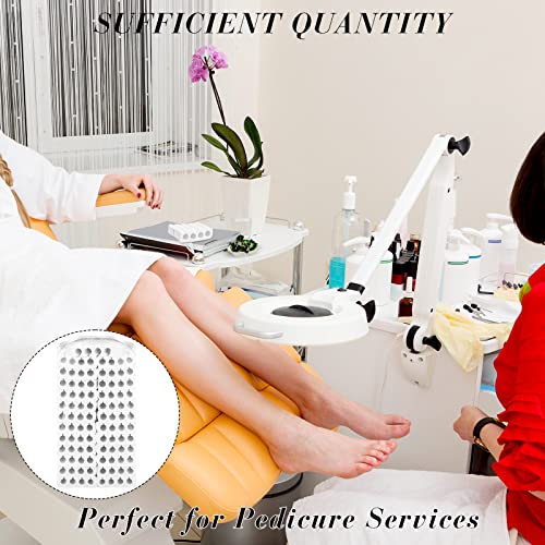 300 Pcs Toe Separators for Nail Polish Bulk Toe Separator Pedicure Correct Foot for Men Women Nail Polish Comfy Soft Pedicure Supplies(White)