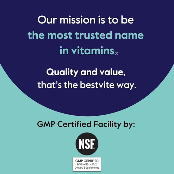 BESTVITE Melatonin 6 mg - 120 Veg Caps - No Stearates - No Sucralose, No Dextrose, No Silicon Dioxide, No Mannitol - Vegan - Non-GMO - Gluten-Free