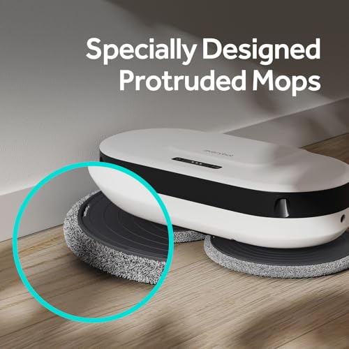 EVERYBOT New Edge2 Robot Mop - Upgraded in 2024 | World’s First Spin MOP Cleaning | Wheel-Less Solution | Powerful Floor MOP Cleaner | Fast Moving Speed & Low Noise Design & Simple Operation