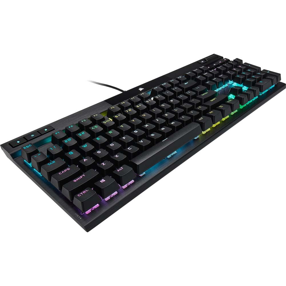 Corsair K70 PRO RGB Optical-Mechanical Gaming Keyboard - OPX Linear Switches, PBT Double-Shot Keycaps, 8,000Hz Hyper-Polling, Magnetic Soft-Touch Palm Rest - NA Layout, QWERTY - Black