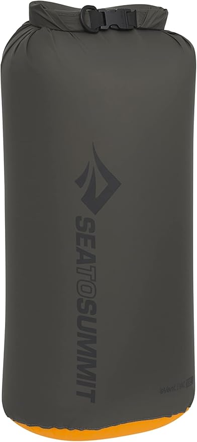 Sea to Summit eVac Dry Bag, Roll-Top Compression Sack, 13 Liter, Beluga Black