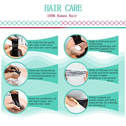 12 Inch Human Hair 4 Bundles Deep Wave Human Hair 100% Unprocessed Virgin Hair 12A Grade Natural Color Hair Extensions for Black Women(12'' 12'' 12'' 12'')