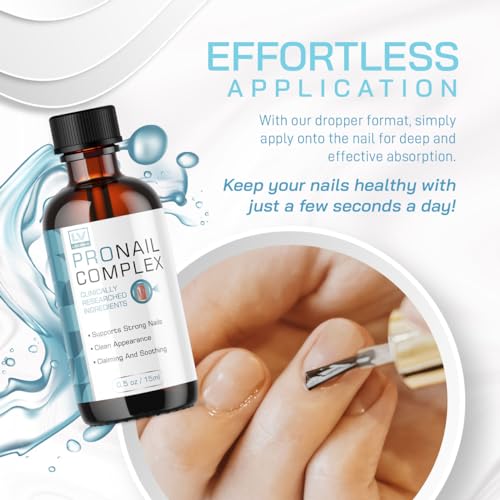(2 Pack) Pronail Complex - Original Formula Toenail Treatment Pronail Complex Liquid Drops Premium Formula Extra Strength, Pro Nail Complex Oil Liquid Drop All Natural Support, 2 Bottles for 2 Months