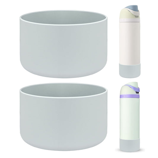 HEYSKAY 2PCS Silicone Boot for Owala Flask Water Bottle 24oz Anti-Slip Protective Sleeve for Owala Twist,FreeSip and Flip Stainless Steel Water Bottle BPA-Free Boot Bottom Base