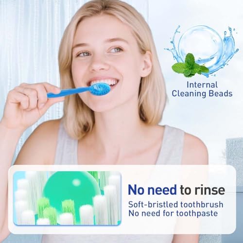 2025 New 5 in 1 Mini Toothbrush & Floss, 26 PCS Disposable Mini Toothbrushes with Toothpaste, All in one Oral Care on The go, Portable Travel Toothbrush and Toothpaste Set (1 Set/26 Pcs)