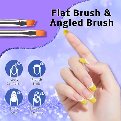 100pcs Sponges with Grabber and Nail Art Brushes, Nail Tools Set for Ombre Gradient Nail Gel Painting Gel Kit Multifunctional Nail Brushes for Nail Design (Brushes Grabber Sponges)