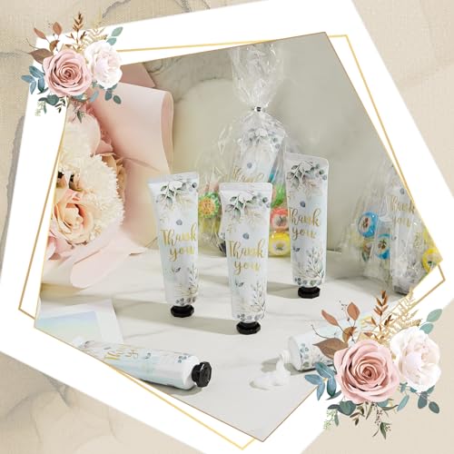 48 Sets Baby Shower Hand Cream Bulk Thank You Baby Shower Favors Bridal Thank You Hand Cream for Guests Travel Size Lotion with Organza Bags