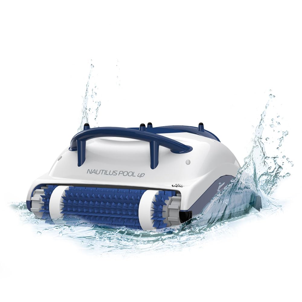 Dolphin Nautilus Pool Up Automatic Robotic Pool Vacuum Cleaner, Floor and Walls Scrubber Brush, Ideal for Above/In-Ground Pools Up to 26 FT in Length