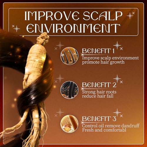 300ML Anti-Hair Fall Hair Loss Shampoo - Shampoo for Women Hair Loss, Rich in Various Plant Extracts, Anti-Hair Fall Promote Hair Growth (2)