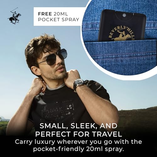 Beverly Hills Polo Club BHPC Men's Eau De Toilette Bonus Pack, 1.7oz EDT + Bonus EDT Pocket Spray (Classic)