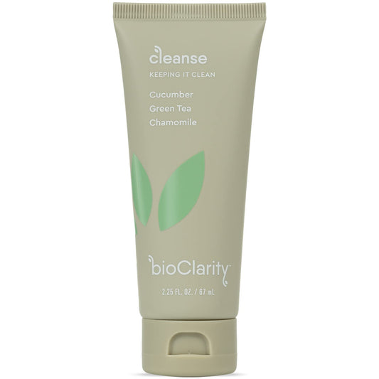 Bioclarity Face Cleanser | 100% Vegan, Gentle Wash With Cucumber, Green Tea, And Chamomile, For Sensitive Oily Skin. Natural Ing