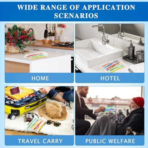 100 Pcs Prepasted Disposable Toothbrushes Bulk Individually Wrapped Pre Pasted Soft Bristle Set Travel Colorful Toothbrushes for Homeless Gift Hotel Camping Travel