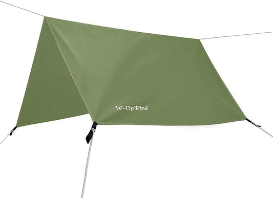 Rain Flies for Tents, 10 x 10 FT Lightweight Waterproof Hammock Tent RipStop Rain Fly Hammock Tarp Cover Shelter for Camping Outdoor Travel