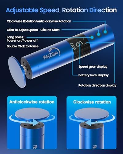 11000 RPM Rechargeable Electric Foot Callus Remover with 2Glass Sander Discs - Cordless Foot Scrubber,Professional Pedicure Tool for Dead Skin and Calluses,Electric Foot File - Blue