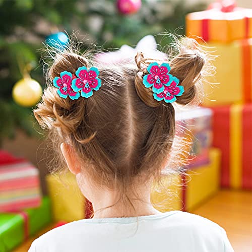 50 Pcs Elastic Hair Ties for Girls Cute Flower Toddler Hair Ties Multicolor Candy Baby Girls Scrunchies Soft Seamless Ponytail Holders Rubber Bands Sold by Zifengcer