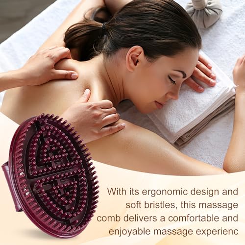 2PCS Meridian Brush Massage Brushs, Beauty Salon Professional Custom Meridian Brushs, Handheld Meridians Massage Brush for Full Body Relaxations