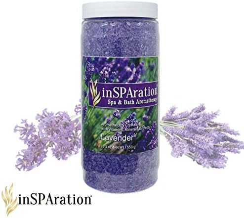 InSPAration 7463 Lavender Crystals for Spa and Hot Tubs, 19 oz