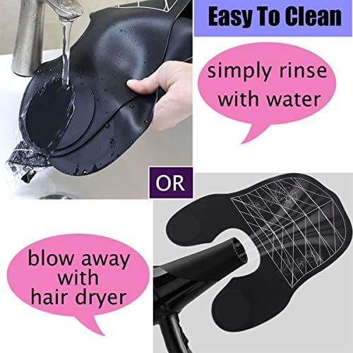 Hair Cutting Guide Collar Silicone Waterproof Cutting Cape for Hair Stylist Hair Cutting Mat for Shoulders Hair Cut Mat with Guidelines Weighted Neck Wrap for Salon Home Large