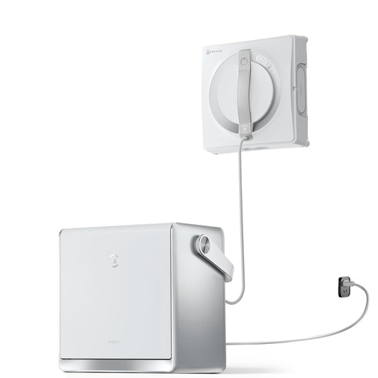 ECOVACS WINBOT W2 PRO Omni Portable Window Cleaning Robot with Multi-Functional Station, Charging While Working, Intelligent Cleaning with Triple Nozzle Water Sprayer, 12-Level Protection