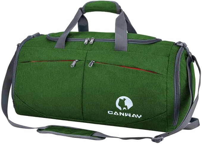 Canway Sports Gym Bag, Travel Duffel bag with Wet Pocket & Shoes Compartment for men women, 45L/40L, Lightweight