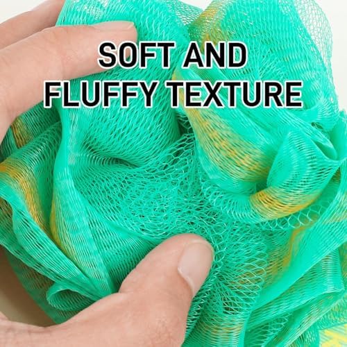20 Pack Mini Shower Loofah Bath Sponge 20G, Soft Travel Size Nylon Mesh Puff for Body Wash, Loofah Shower Exfoliating Scrubber Pouf for Women and Men, Full Cleanse, Beauty Bathing Accessories
