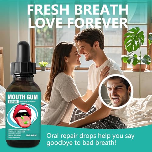 Gum Restore Drops - Natural Gum Regeneration, Fresh Breath and Portable Oral Care Solution，Combats Dry Mouth, Halitosis, Tonsil Stone & Gingivitis Treatment