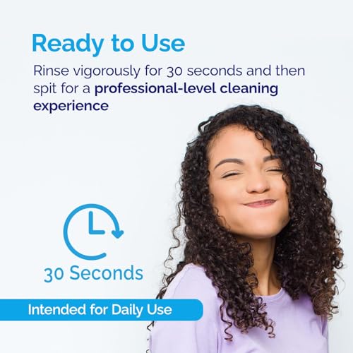 ioRinse Ready-to-Use (RTU) Mouthwash for Fresher Breath, Halitosis Relief, Alcohol-Free, Fluoride-Free and a Professional Clean, Original ioRinse RTU Mouth Wash, Zero Alcohol - Soft Mint Flavor, 1L