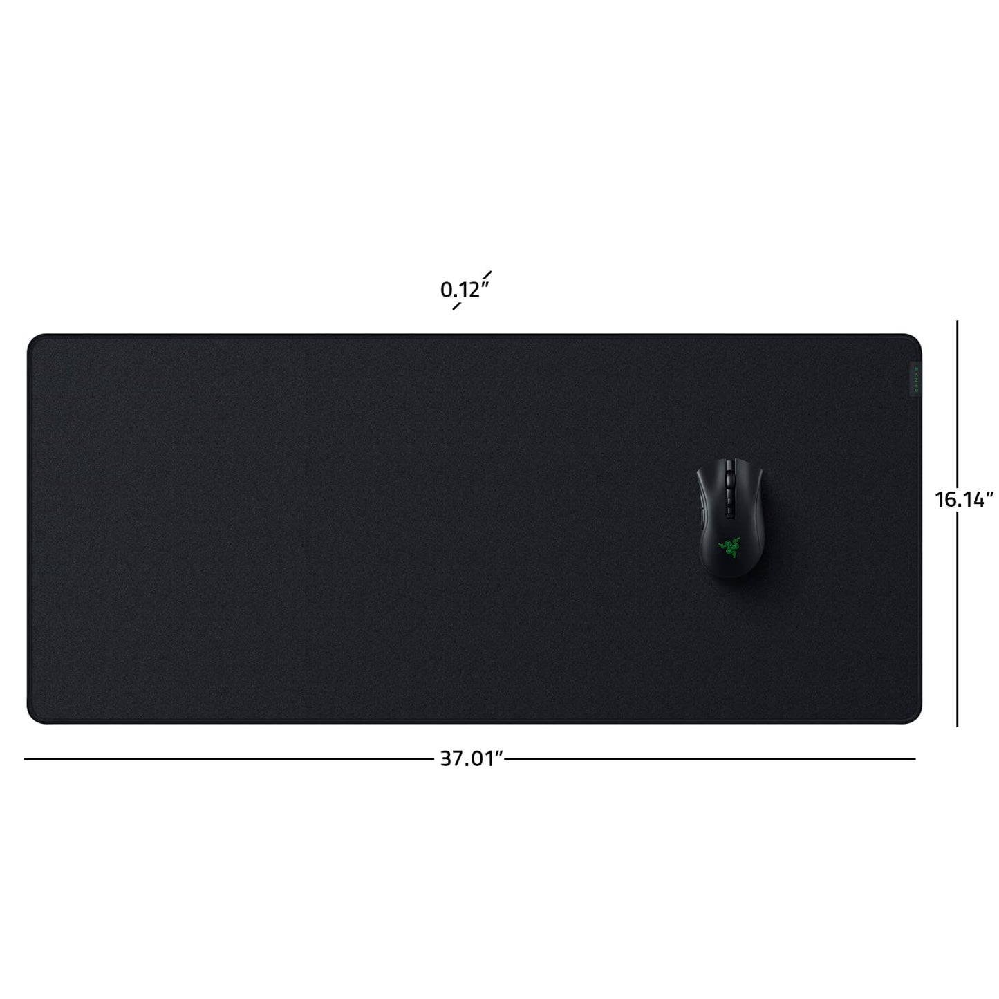 Razer Strider Chroma Hybrid Gaming Mouse Mat with Razer Chroma RGB: Hybrid Soft/Hard Mat - 19 Razer Chroma RGB Lighting Zones - Warp and Water-Resistant - Anti-Slip Base - Seamless Edges