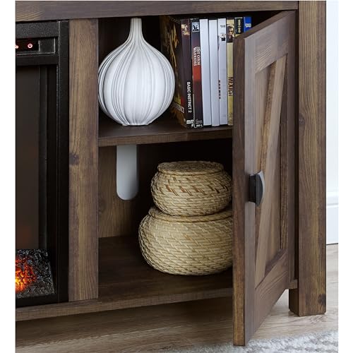 Ameriwood Home Farmington Electric Fireplace Console for TVs up to 60", Rustic