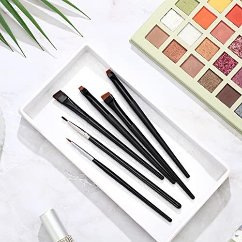 30 Pcs Eyeliner Brush Set Gel Angled Eye Liner Fine Flat Slanted Eyebrow Brushes Thin Makeup Tool for Women Girls Salon Beauty Cosmetic Esthetician Supplies