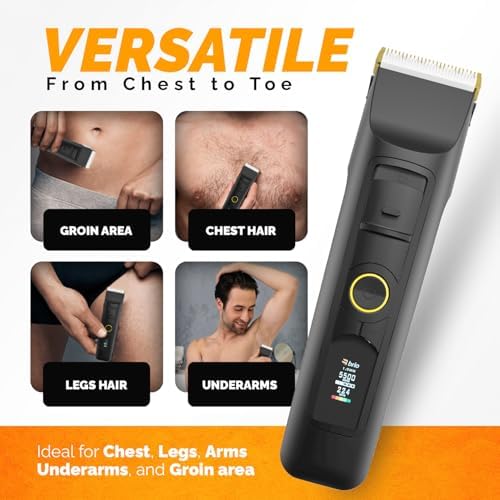 Body Blade Assembly Compatible with Brio Beardscape V2 & V1 Trimmers, Comfortable for Body Hair Trimming & Great for Sensitive Skin