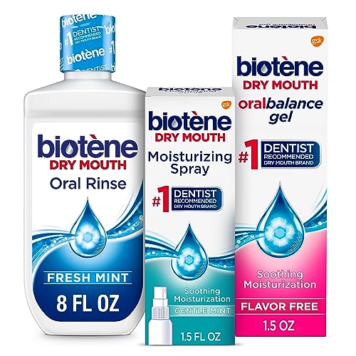 Biotene Dry Mouth Management Oral Rinse, Dry Mouth Spray and Moisturizing Gel - 1 Kit