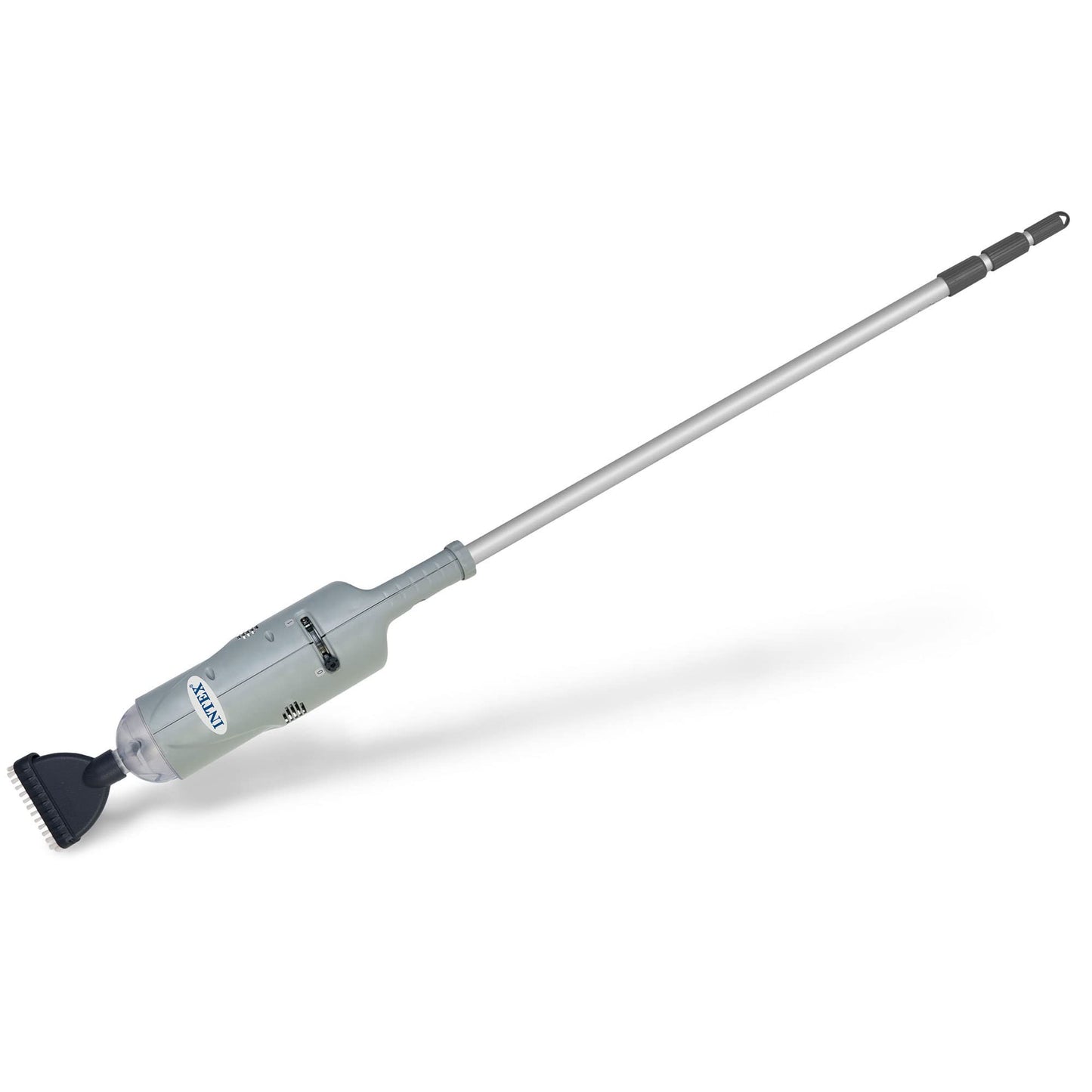 Intex Handheld Pool Vacuum Cleaner Rechargeable 94 Inch Telescoping Shaft and 2 Interchangeable Brush Heads for Above Ground Swimming Pool and Spa