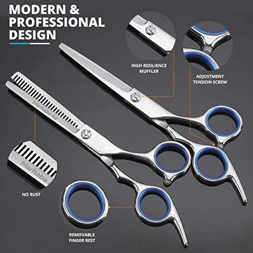 Hair Scissors –Stainless Steel Precision Kit for Dry & Wet Hair(10pc)