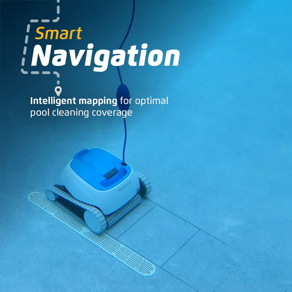 Dolphin Proteus DX3 Automaitc Robotic Pool Vacuum Cleaner, Wall Climbing, Active Scrubber Brush, Ideal for In-ground Pools up to 33 FT in Length