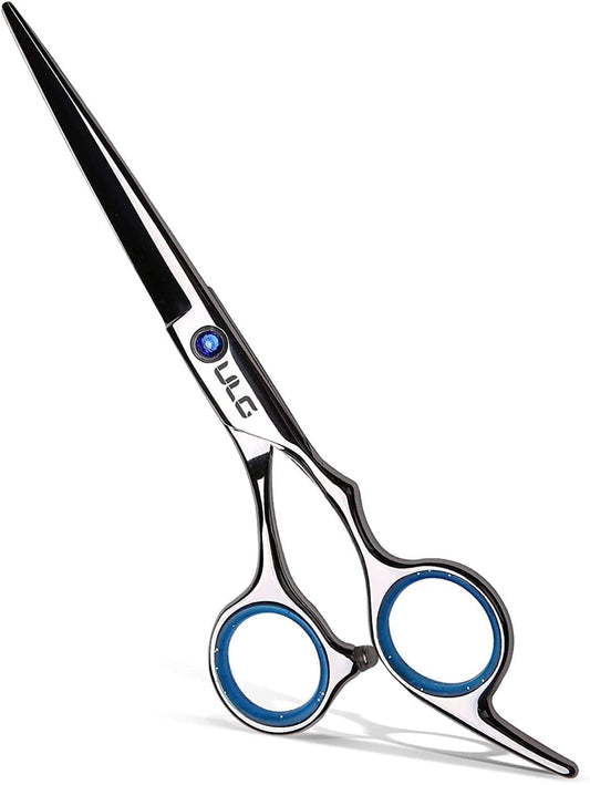 Hair Cutting Scissors, ULG Professional Hair Scissors 6.5 inch Right-Hand Razor Edge Barber Shears Salon Hair Cutting Shears Made of Japanese Stainless Steel, Hand Sharpened Blue