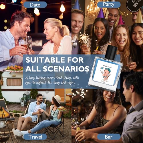 Hypnosis 2.0 Cologne for Men (Pheromone-Infused), Long Lasting Fragrances | Pheromone Cologne | Enhance Attraction, Natural Herbal EDP Perfume, Hypnosis Perfume Pheromone Cologne for Men (50ml+10ml)