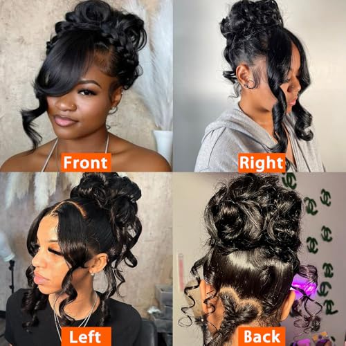 30 Inch 360 Lace Front Wigs Human Hair Invisi Strap Body Wave HD Lace Front Wigs Human Hair Pre Plucked Drawstring 360 Frontal Glueless Wigs for Women 180 Density Full Lace Wig