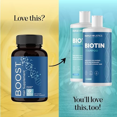 Biotin 10000mcg and Collagen Supplement - Hair Growth Supplement with Saw Palmetto for Women & Men - Horsetail Biotin Collagen Keratin and More DHT Blocker Hair Growth Vitamins for Women & Men 1 Month