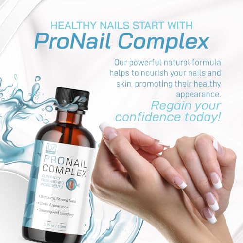 (2 Pack) Pronail Complex - Original Formula Toenail Treatment Pronail Complex Liquid Drops Premium Formula Extra Strength, Pro Nail Complex Oil Liquid Drop All Natural Support, 2 Bottles for 2 Months