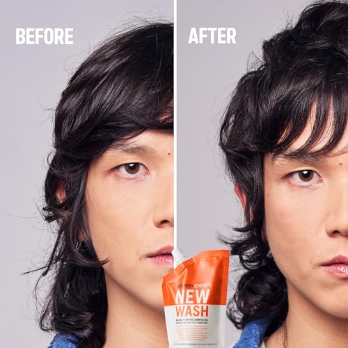 Hairstory New Wash Deep, Clarifying Cleansing Cream for Oily & Fine Hair, Shampoo & Conditioner Alternative, Removes Buildup & Restores Scalp, 8oz
