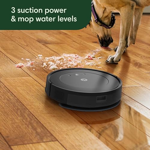 iRobot Roomba Robot Vacuum and Mop Combo (Y0140) - Vacuums & mops, Easy to use, Power-Lifting Suction, Multi-Surface Floors, Smart Navigation, Cleans in Neat Rows, Self-Charging, Bagless, Space-Saving